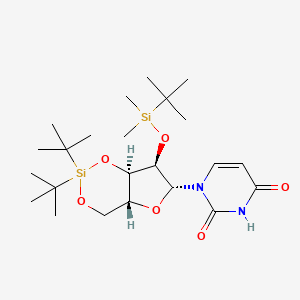 3',5'-O-DTBS-2'-O-TBDMS-rU structure, CAS 212375-92-3