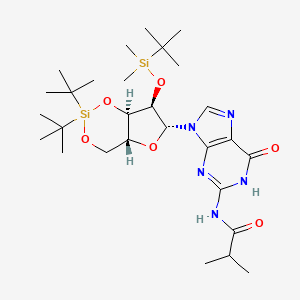 3',5'-O-DTBS-2'-O-TBDMS-N2-ibu-rG structure, CAS 401813-00-1
