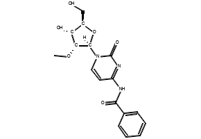 N4-BENZOYL-2'-O-METHYLCYTIDINE structure, CAS 52571-45-6