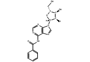 N6-Benzoyl-2'-Fluoro-2'-deoxyadenosine structure, CAS 136834-20-3