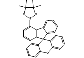 4,4,5,5-tetramethyl-2-(spiro[fluorene-9,9'-xanthen]-4-yl)-1,3,2-dioxaborolane structure, CAS 1609484-75-4