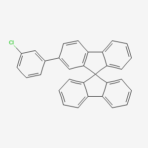 2-(3-chlorophenyl)-9,9'-spirobi[fluorene] structure, CAS 2A-1172977