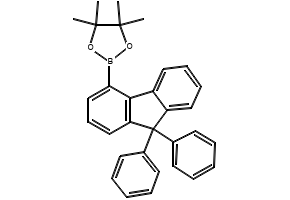 4-Pinacol ester-9,9-dipehnylfluorene structure, CAS 1259280-37-9