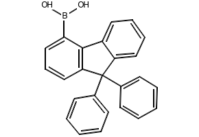 9,9-diphenyl-9H-fluoreN-4-ylboronicacid structure, CAS 1224976-40-2