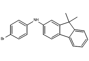 N-(4-bromophenyl)-9,9-dimethyl-9H-fluoren-2-amine structure, CAS 1644059-09-5