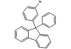 9-(3-Bromophenyl)-9-phenyl-9H-fluorene structure, CAS 1257251-75-4
