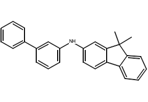 N-([1,1'-biphenyl]-3-yl)-9,9-dimethyl-9H-fluoren-2-amine structure, CAS 1372778-66-9