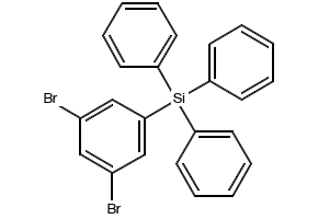 (3,5-Dibromophenyl)triphenylsilane structure, CAS 1030856-97-3