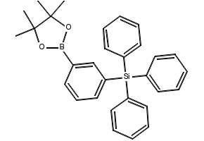 triphenyl[3-(4,4,5,5-tetramethyl-1,3,2-dioxaborolan-2-yl)phenyl]silane structure, CAS 1391041-75-0