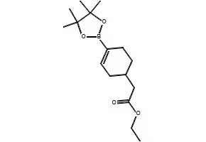 Ethyl-2-(4-(4,4,5,5-tetraMethyl-1,3,2-dioxaborolan-2-yl)cyclohex-3- enyl)acetate structure, CAS 1166829-70-4