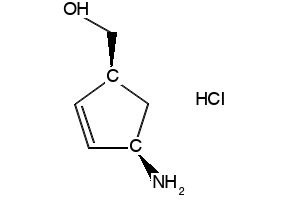 (1S,4R)-(4-Aminocyclopent-2-enyl)methanol hydrochloride structure, CAS 168960-19-8