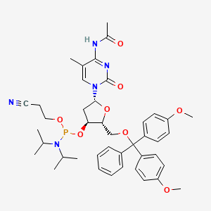 5'-DMT-N4-Ac-5-Me-dC Phosphoramidite structure, CAS 1873306-74-1