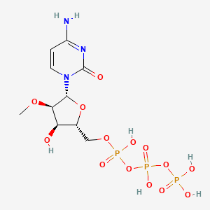 5'-(tetrahydrogen triphosphate), 2'-O-methyl-Cytidine structure, CAS 143028-98-2