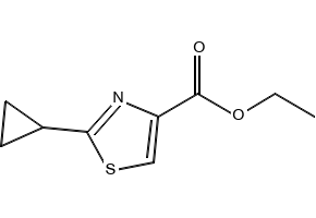 Ethyl 2-cyclopropylthiazole-4-carboxylate structure, CAS 135207-08-8