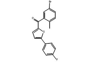 (5-broMo-2-Methylphenyl)(5-(4-fluorophenyl)thiophen-2-yl)Methanone structure, CAS 1132832-75-7