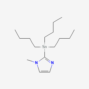 1-Methyl-2-(tributylstannyl)-1H-imidazole structure, CAS 105494-69-7