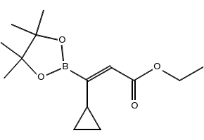 3-(4,4,5,5-Tetramethyl-[1,3,2]dioxaborolan-2-yl)-acrylic acid ethyl ester structure, CAS 1263187-14-9