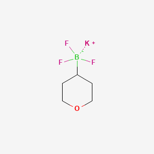 PotassiuM tetrahydro-2H-pyran-4-trifluoroborate structure, CAS 1279123-50-0