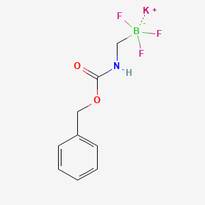 Potassium (benzyloxycarbonylamino)methyltrifluoroborate structure, CAS 1695529-70-4