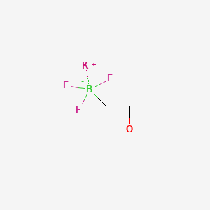 PotassiuM trifluoro(oxetan-3-yl)borate structure, CAS 1430219-76-3