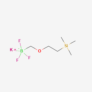 Potassium (2-Trimethylsilyl)-ethoxymethyl trifluoroborate structure, CAS 1027642-28-9