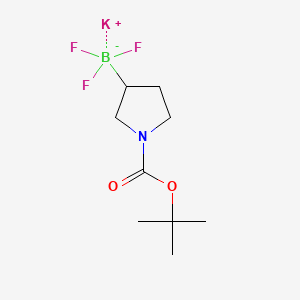 PotassiuM 1-Boc-pyrrolidine-3-trifluoroborate structure, CAS 1430219-72-9
