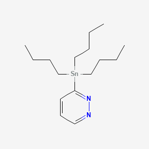 3-Tributylstannanyl-pyridazine structure, CAS 332133-93-4