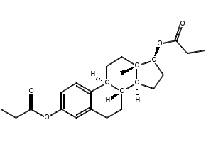 17-BETA-ESTRADIOL 3,17-DIPROPIONATE structure, CAS 113-38-2