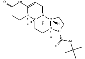 17b-(tert-Butylcarbamoyl)-4-aza-5a-androsten-3-one structure, CAS 166896-74-8