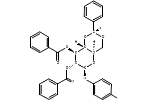 Ethyl 2,3-di-O-benzoyl-6-O-benzyl-1-thio-β-D-glucopyranoside structure, CAS 149521-64-2