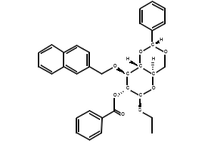 Ethyl 3-O-(2-naphthyl)methyl-1-thio-β-D-glucopyranoside structure, CAS 352008-08-3