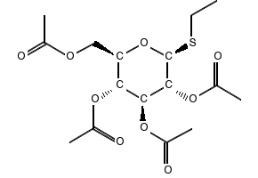 PHENYL 2,3,4,6-TETRA-O-ACETYL-1-THIO-BETA-D-GLUCOPYRANOSIDE structure, CAS 23661-28-1