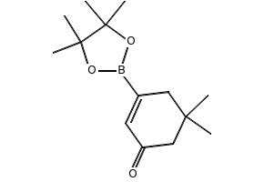 5,5-DiMethylcyclohex-2-en-1-one-3-boronic acid pinacol ester structure, CAS 497959-45-2