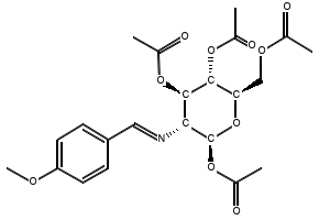 2-(4-Methoxybenzylidene)imino-2-deoxy-1,3,4,6-Tetra-O-acetyl--D-glucopyranose structure, CAS 7597-81-1