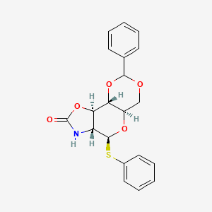 Phenyl 4,6-O-benzylidene-2-deoxy-1-thio-β-D-glucopyranosid[2,3-d]-1,3-oxazolidin-2-one structure, CAS 371123-25-0