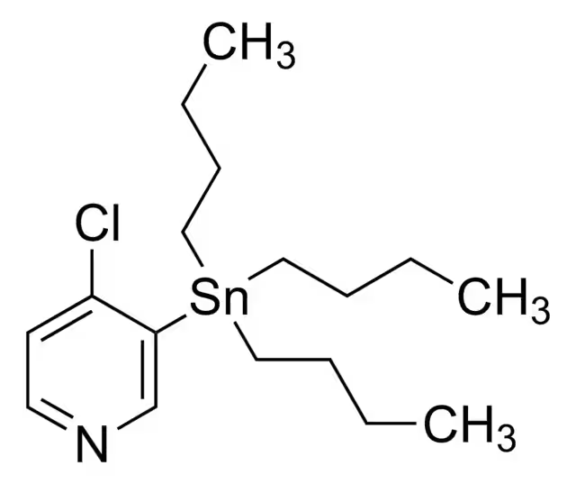 3-(tributylstannyl)-4-chloropyridine structure, CAS 206115-40-4