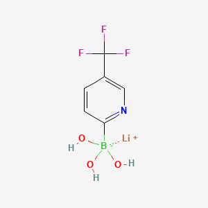 LithiuM (5-(trifluoroMethyl)pyridin-2-yl)trihydroxyborate structure, CAS 1393822-86-0