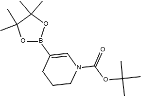tert-butyl 5-(4,4,5,5-tetraMethyl-1,3,2-dioxaborolan-2-yl)-3,4-dihydropyridine-1(2H)-carboxylate structure, CAS 1121057-77-9