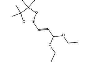 3,3-DIETHOXY-1-PROPENYLBORONIC ACID PINACOL ESTER structure, CAS 153737-25-8