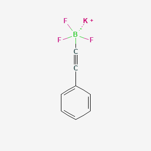 POTASSIUM PHENYLETHYNYLTRIFLUOROBORATE structure, CAS 485338-93-0