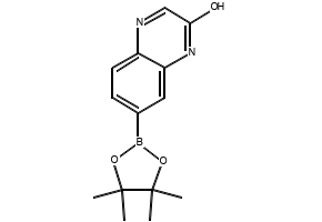 7-(4,4,5,5-tetramethyl-1,3,2-dioxaborolan-2-yl)quinoxalin-2(1H)-one structure, CAS 1209498-35-0