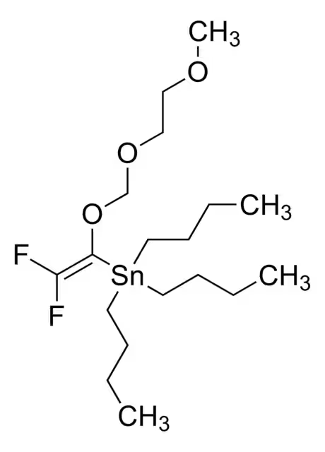 Tributyl[2,2-difluoro-1-(2-methoxyethoxymethoxy)-vinyl]stannane structure, CAS 170941-63-6