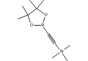 triMethyl((4,4,5,5-tetraMethyl-1,3,2-dioxaborolan-2-yl)ethynyl)silane structure, CAS 159087-46-4