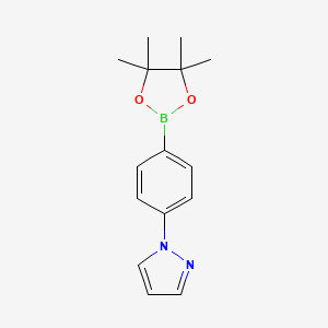 4-pyrazolyl-benzene boronic ester structure, CAS 1312478-63-9