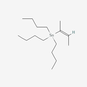 (Z)-Tributyl(1-methyl-1-propenyl)stannane structure, CAS 86633-15-0
