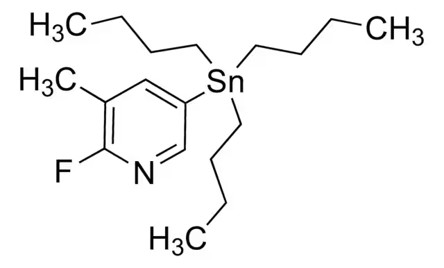 2-FLUORO-5-(TRIBUTYLSTANNYL)PYRIDINE structure, CAS 1025687-41-5