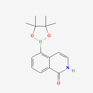 2-dioxaborolan-2-yl)isoquinolin-1(2H)-one structure, CAS 1207448-46-1