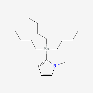 1-METHYL-2-(TRIBUTYLSTANNYL)-1H-PYRROLE structure, CAS 118486-97-8
