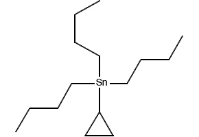 Cyclopropyltributylstannane structure, CAS 17857-70-4