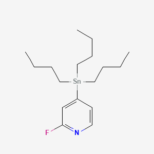 2-FLUORO-4-(TRIBUTYLSTANNY)LPYRIDINE structure, CAS 457061-31-3